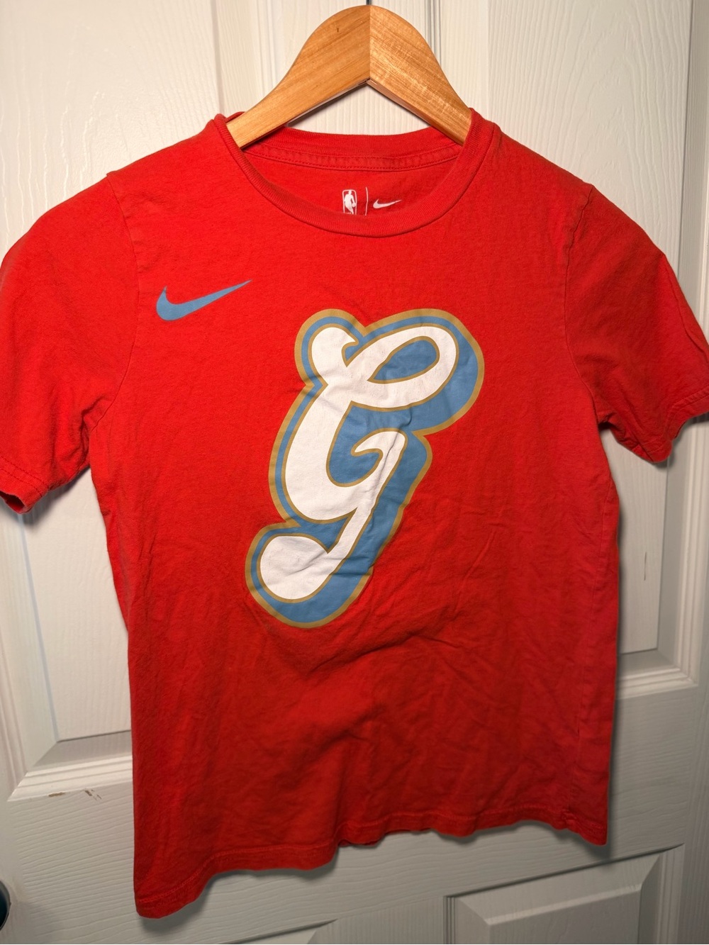 Nike Memphis Grizzlies City Red Tee with White Swoosh